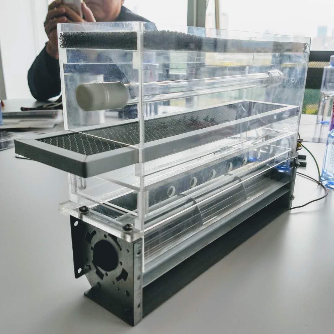 HVAC integration concept and airflow pathway view